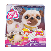 Jucarie interactiva de plus Zuru Pets Alive - Catelusul Pug, 9521